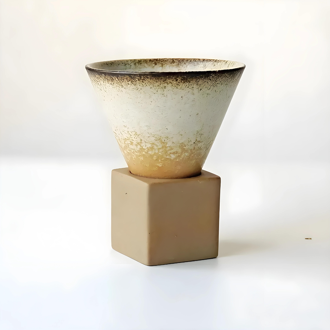 Exquisite Japanese Retro Cup 150ml with Elegant Base