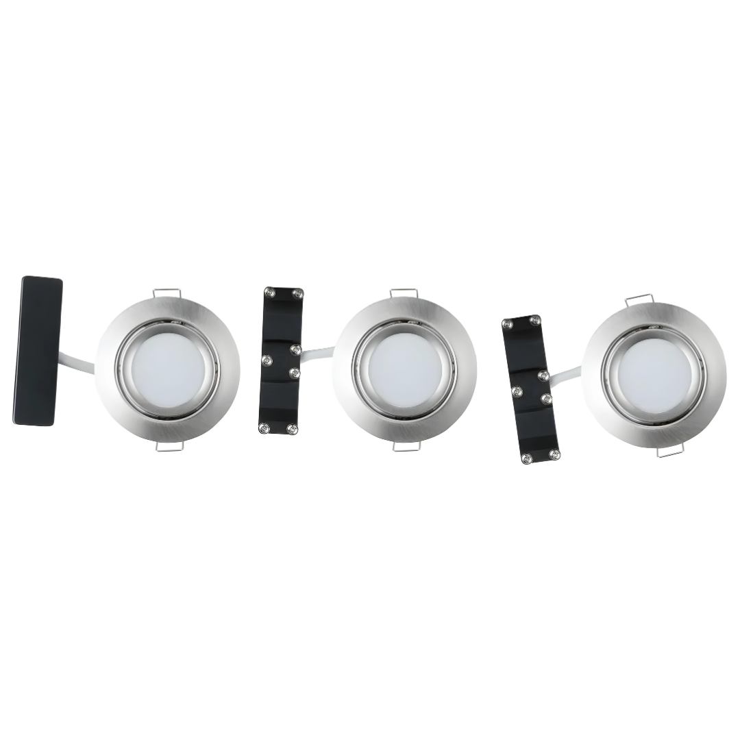 Livarno Lux Recessed spotlights, set of 3