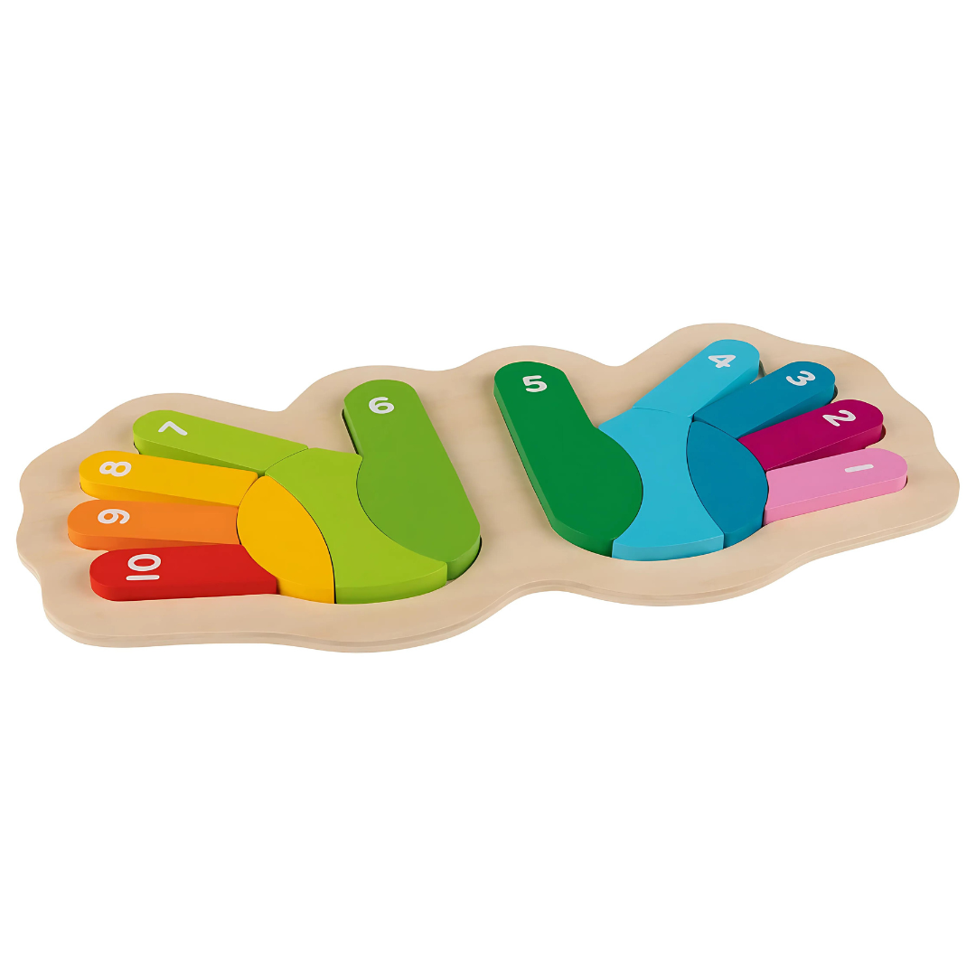 Playtive Wooden Hands Puzzle 15 Pieces