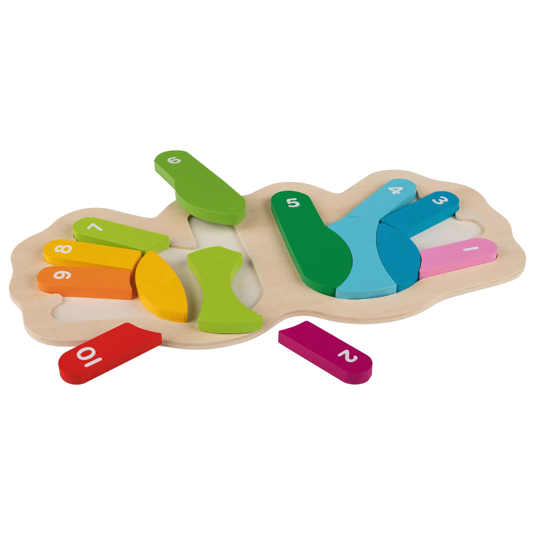 Playtive Wooden Hands Puzzle 15 Pieces