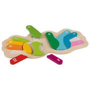 Playtive Wooden Hands Puzzle 15 Pieces