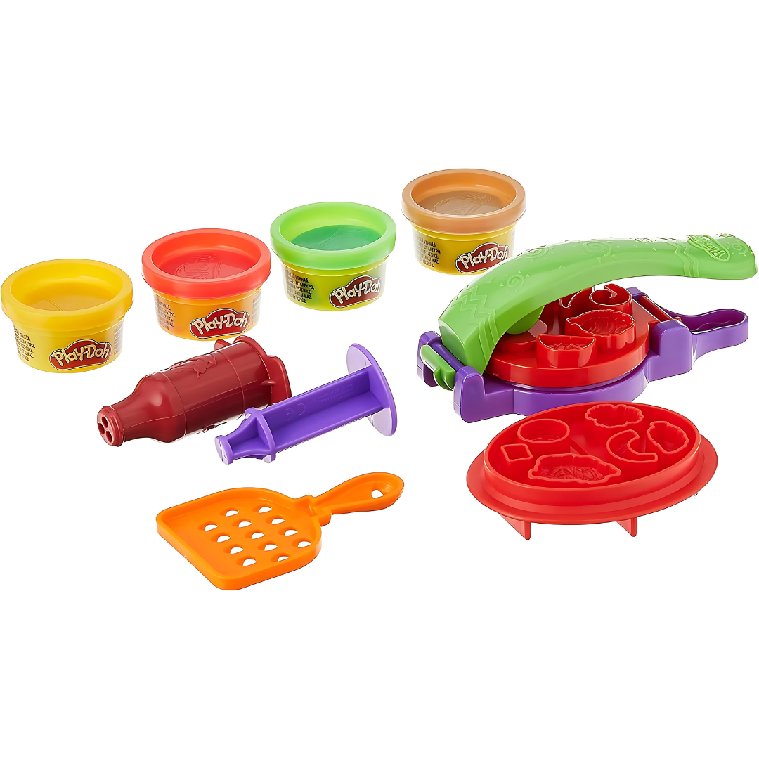 Play-Doh Taco Time Kitchen Set for Kids, 4 Colors, Non-Toxic