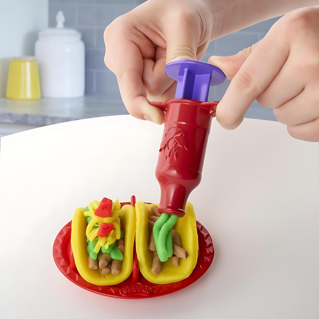 Play-Doh Taco Time Kitchen Set for Kids, 4 Colors, Non-Toxic