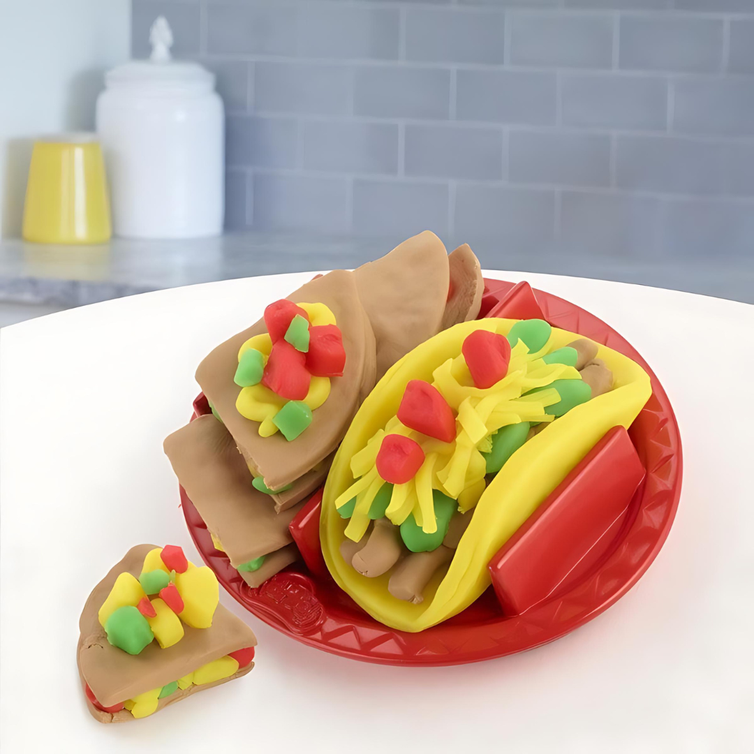 Play-Doh Taco Time Kitchen Set for Kids, 4 Colors, Non-Toxic