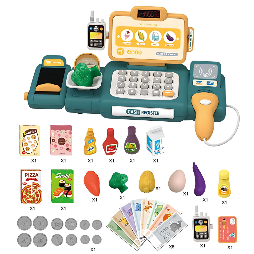 Battery-Operated Kids Supermarket Cash Register Toy