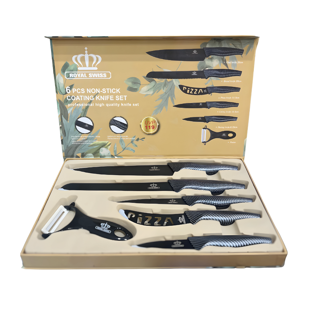 Royal Swiss Switzerland Knife Set 6 Pieces