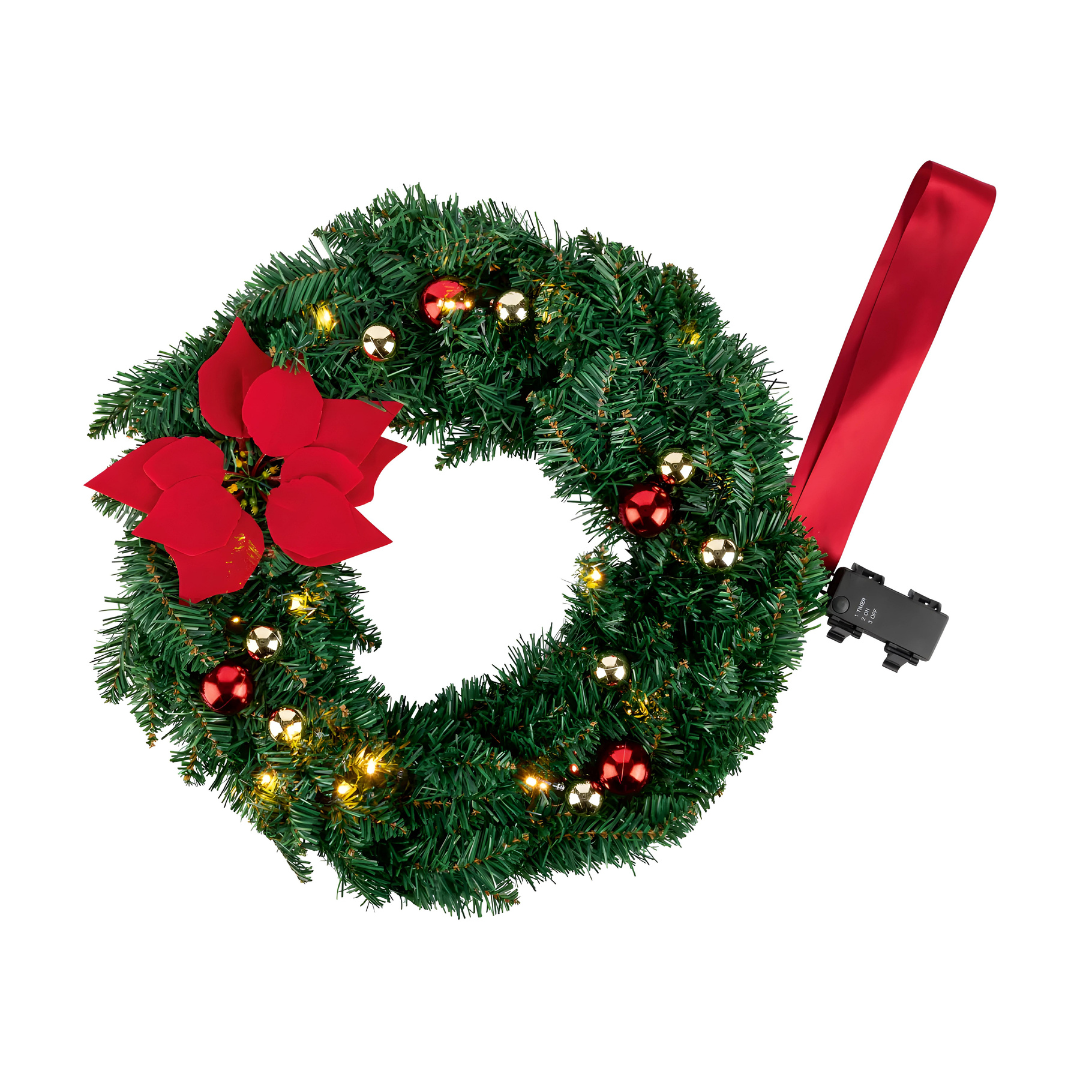 LIVARNO Home LED Christmas Wreath, 15 LEDs