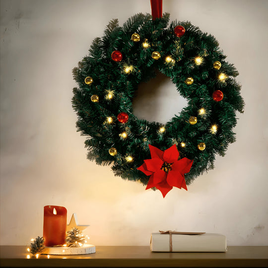 Livarno Home LED Christmas Wreath – European Household - Lebanon