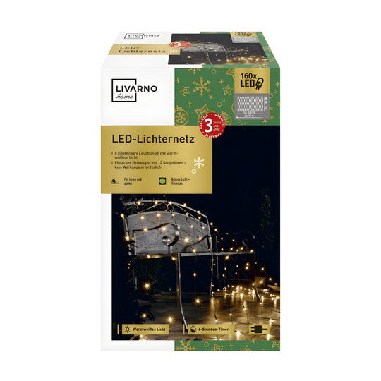 LIVARNO home LED light Net , 160 LEDs 320 × 150 cm