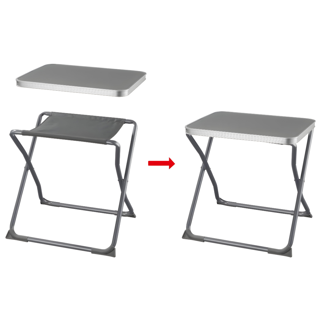 Livarno Home 2-In-1 Folding Stool And Table