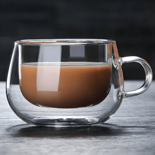 Double Wall Transparent Coffee Cup | European Household