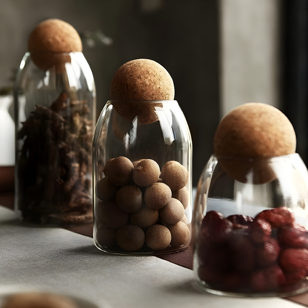 Premium Borosilicate Glass Kitchen Storage Jars