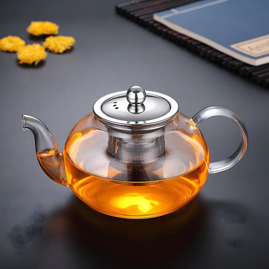 Borosilicate Glass Teapot with Strainer | European Household