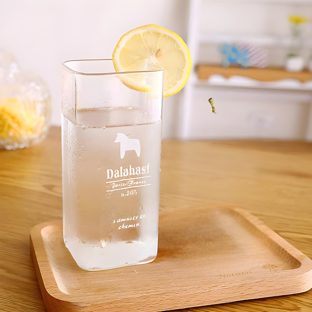 Clear 400ml Glass Cup for Beverages