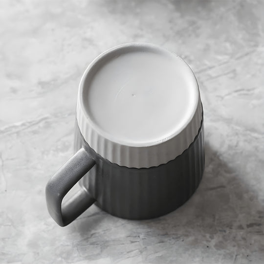 Frosted Coffee Mug With Saucer - European Household


