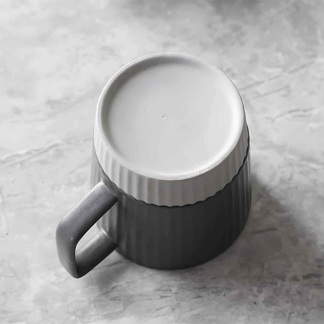 Chic and Modern 200ml Frosted Coffee Mug With Saucer