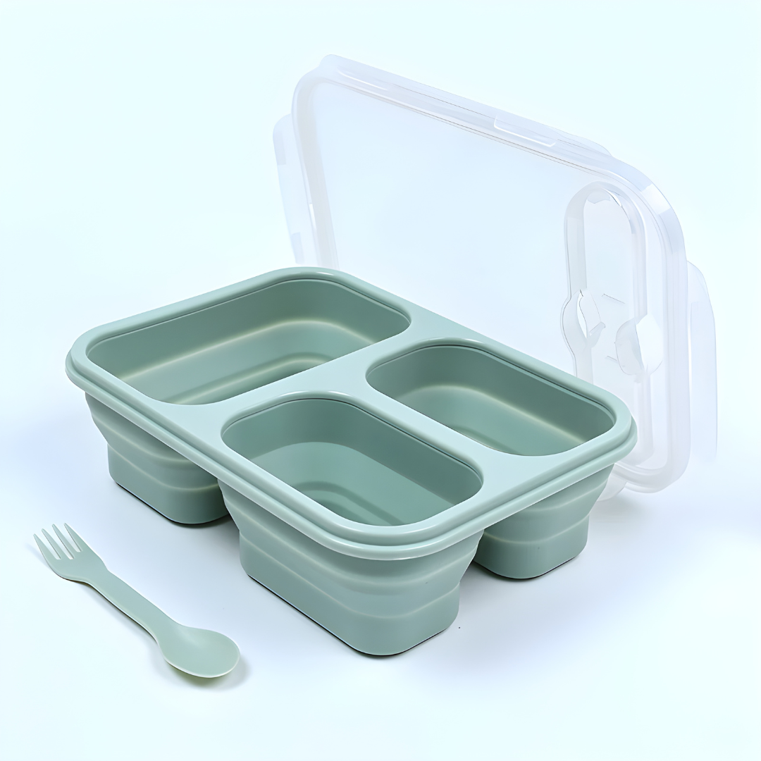 Kids Collapsible BPA-Free Silicone Lunch Box