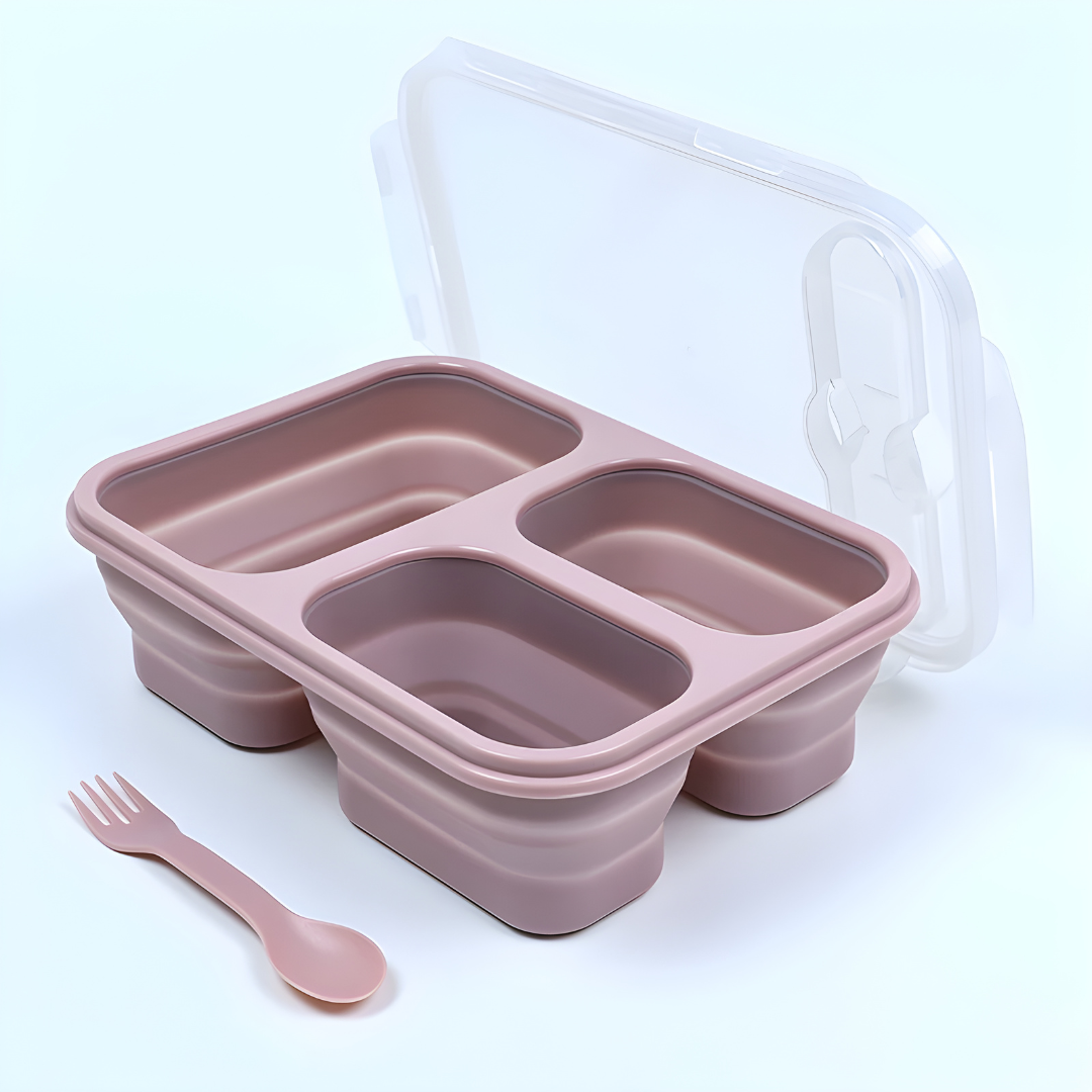 Kids Collapsible BPA-Free Silicone Lunch Box