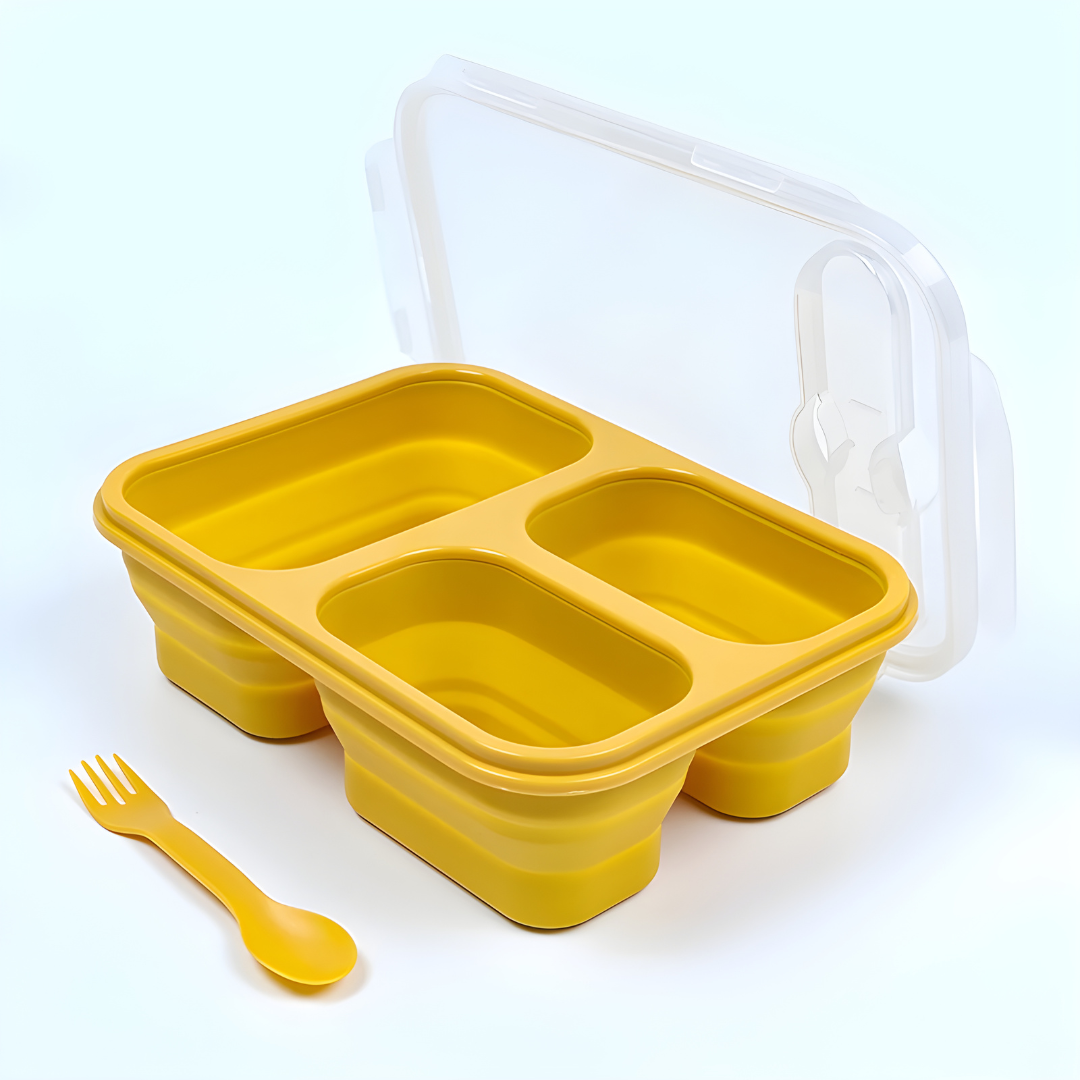 Kids Collapsible BPA-Free Silicone Lunch Box