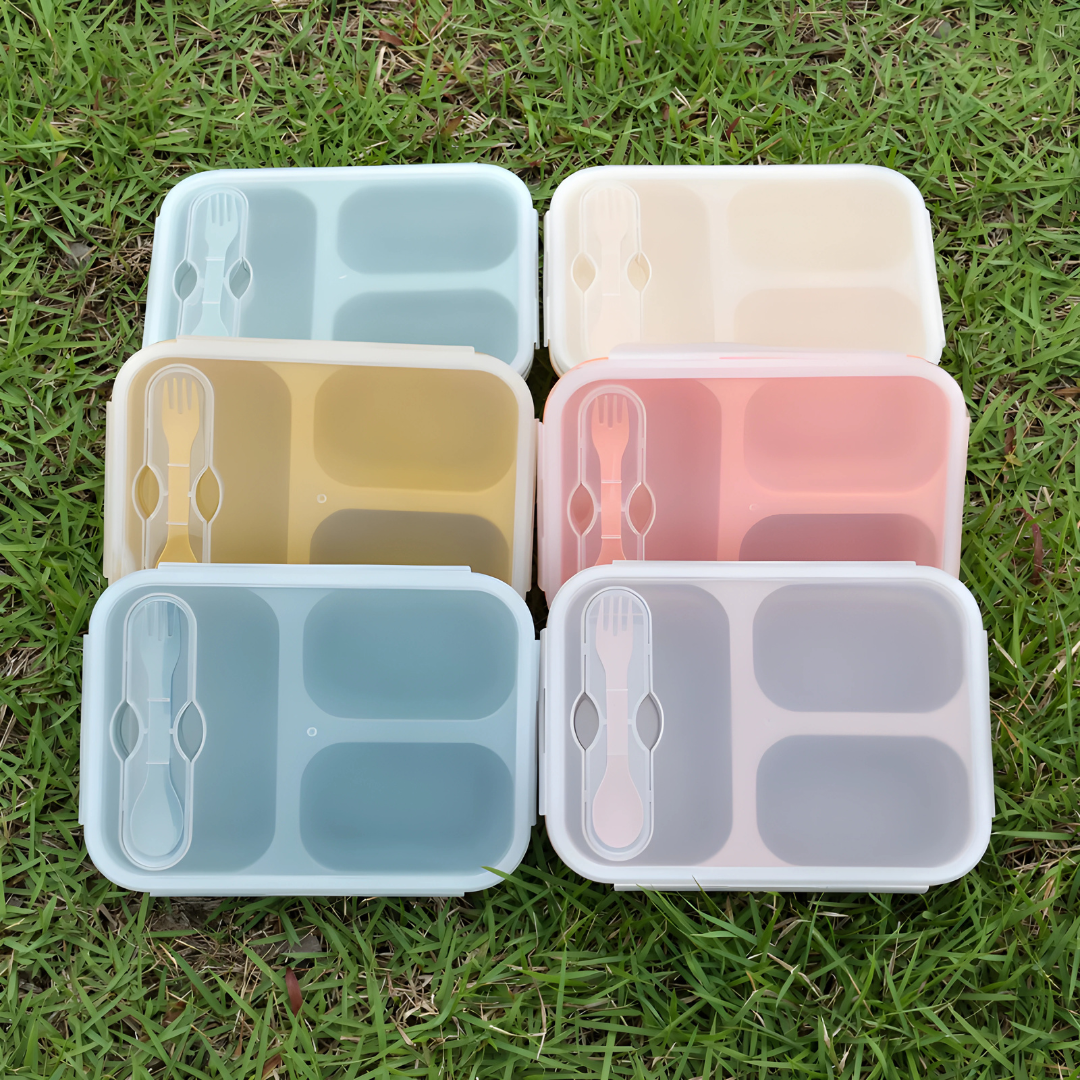 Kids Collapsible BPA-Free Silicone Lunch Box