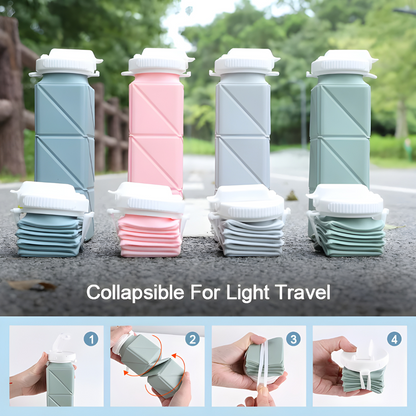 Collapsible BPA-Free Silicone Water Bottle 620ML