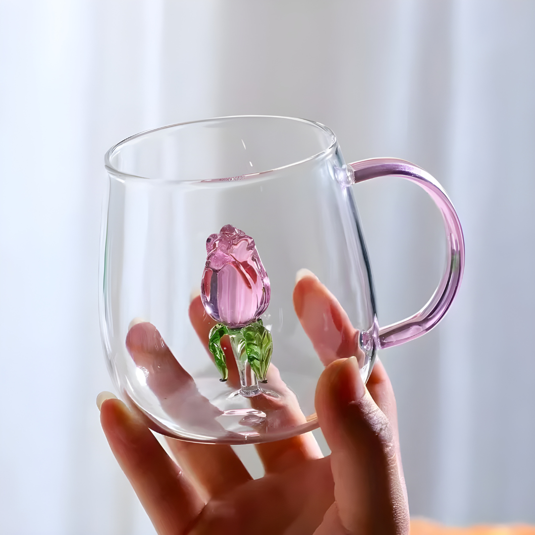 3D Creative Glass Mug 350ml