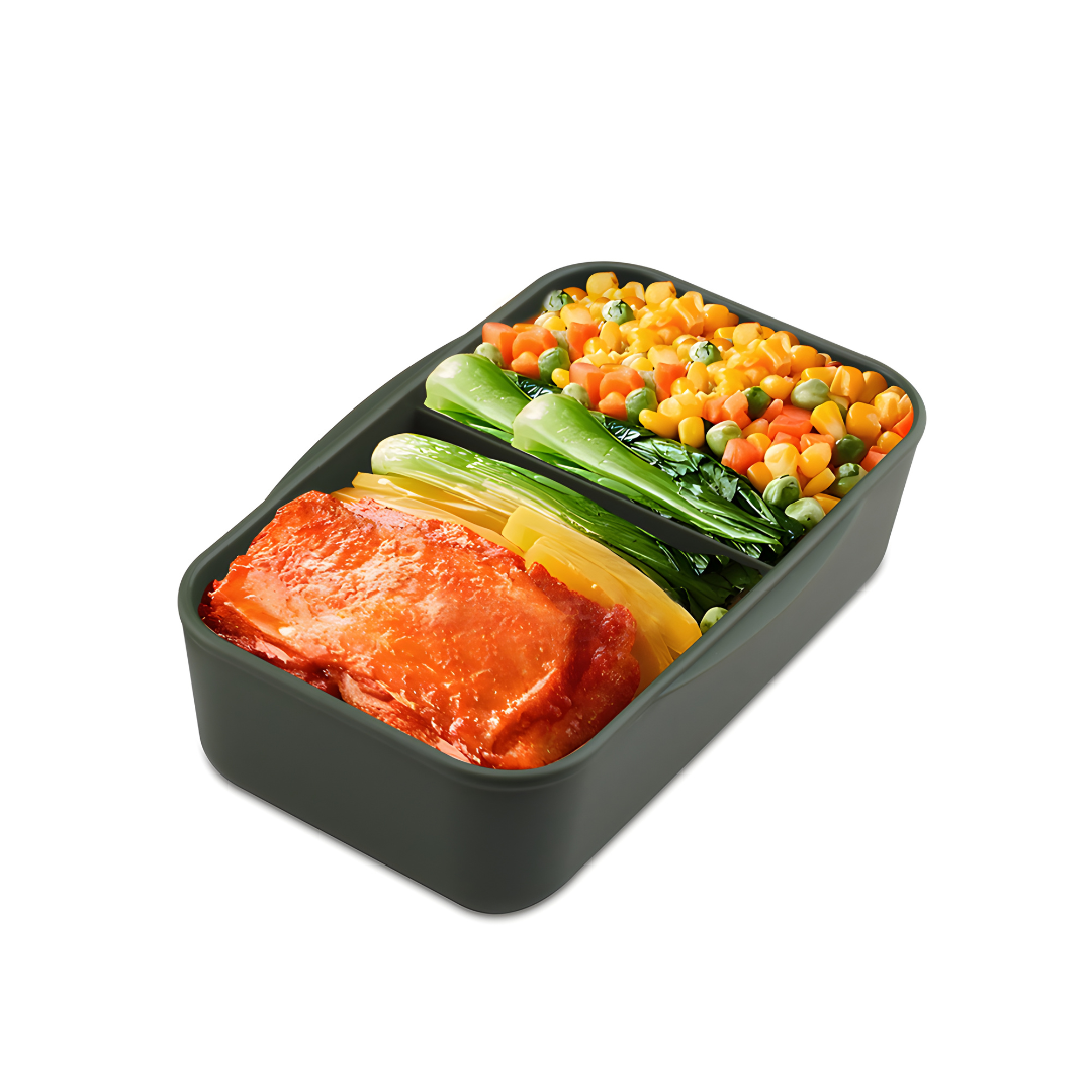 Bento Lunch Box Set for Kids Gray Or Green