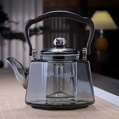 Premium Glass Tea Kettle with Intelligent Heating 1000w