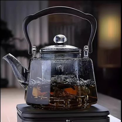 Premium Glass Tea Kettle with Intelligent Heating 1000w