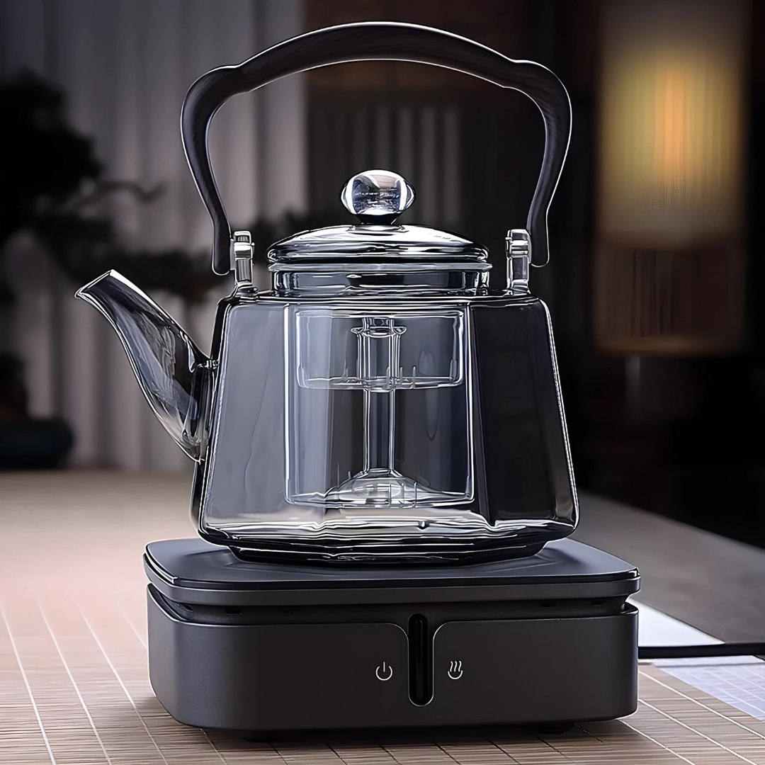 Premium Glass Tea Kettle with Intelligent Heating 1000w