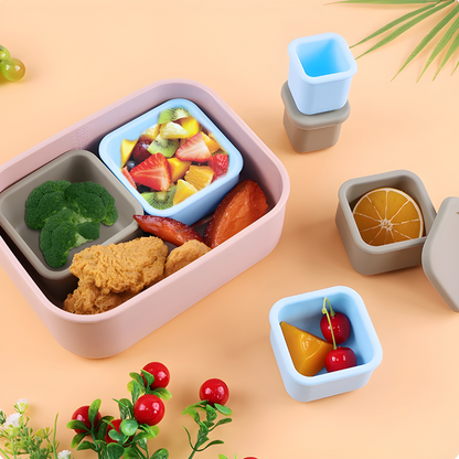 BPA-Free Mini Silicone Kids Snack Set