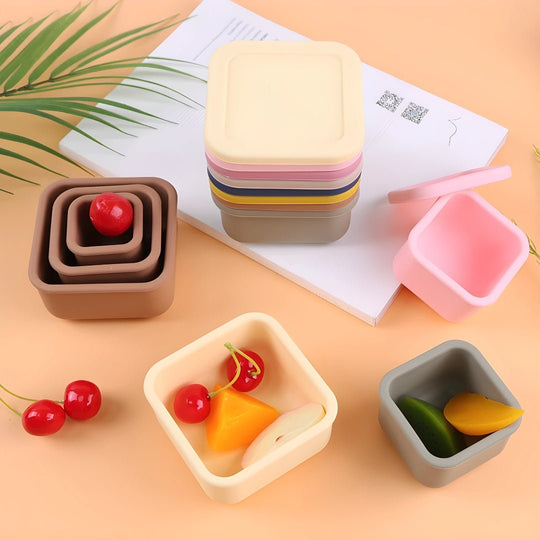 BPA-vrije mini siliconen kindersnackset