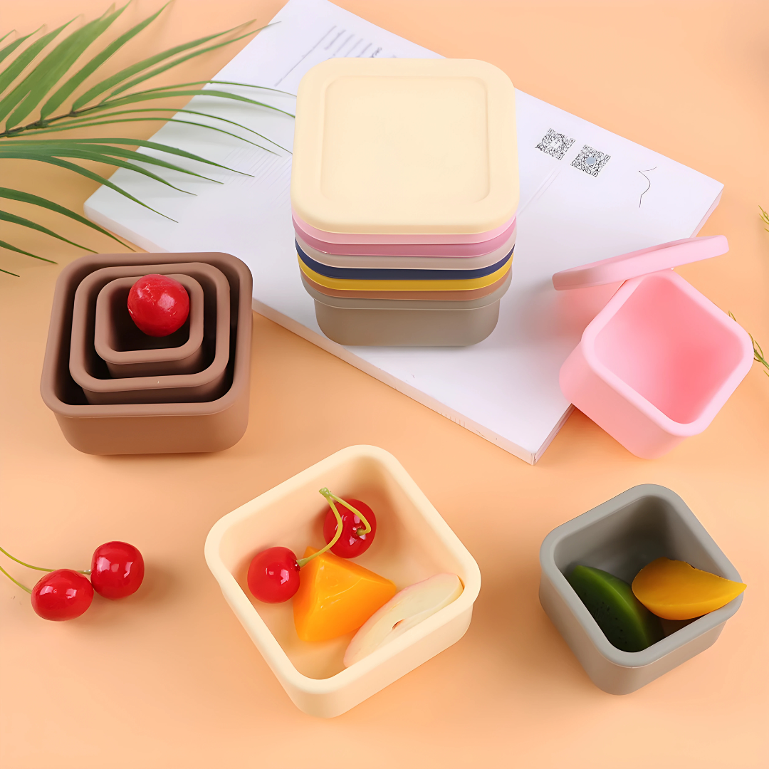 BPA-Free Mini Silicone Kids Snack Set