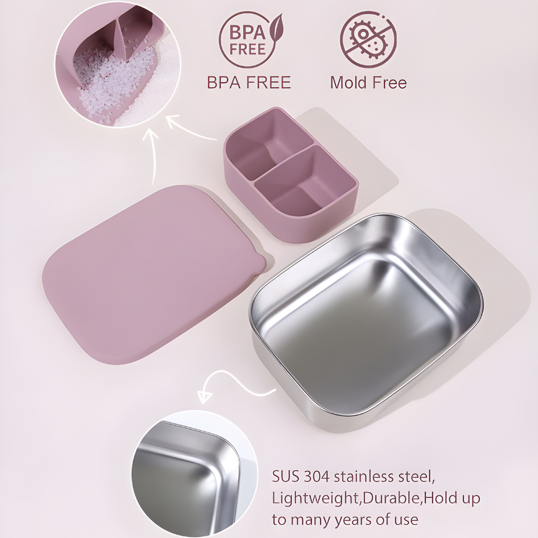 Leakproof Stainless Steel Kids Bento Box