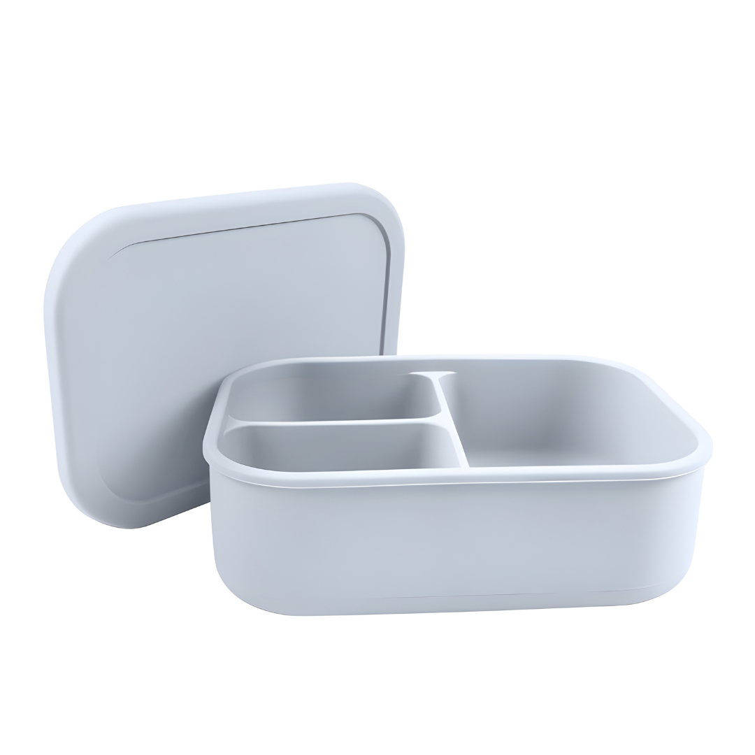 BPA-Free Kids 3-Compartment Silicone Bento Box