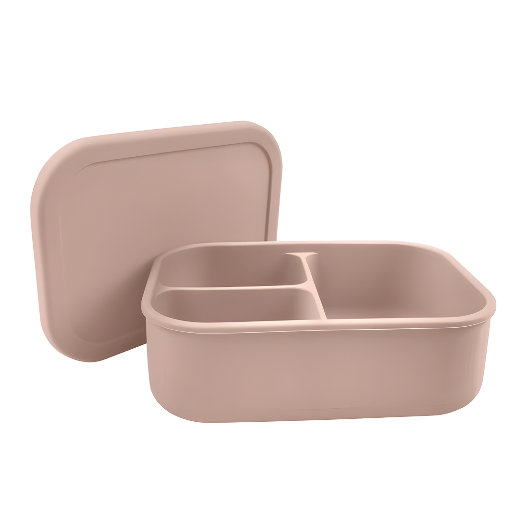 BPA-Free Kids 3-Compartment Silicone Bento Box