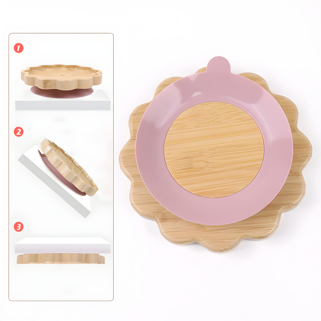 BPA-Free Eco-Friendly Bamboo Animal Feeding Set