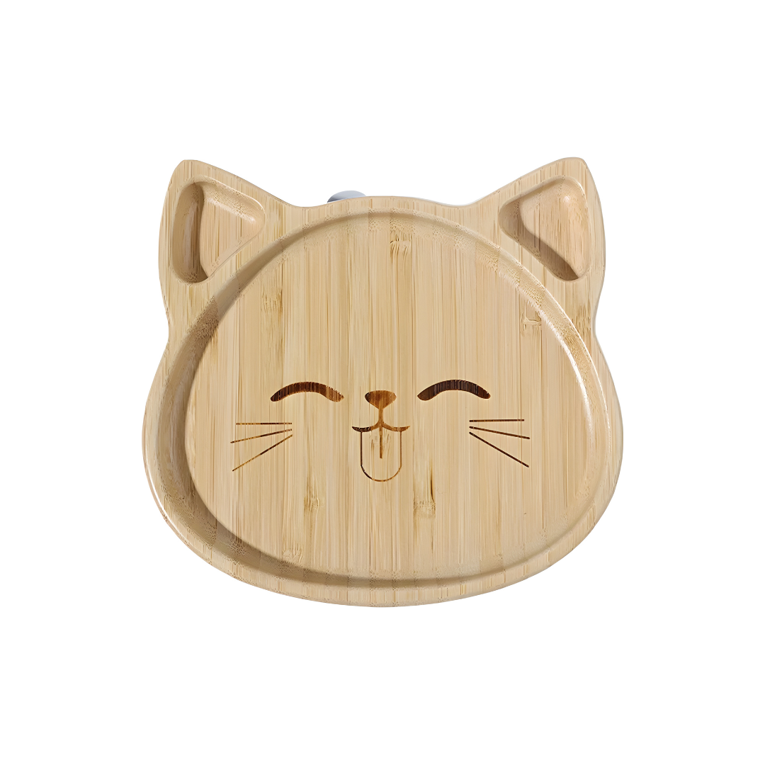 BPA-Free Eco-Friendly Bamboo Animal Feeding Set