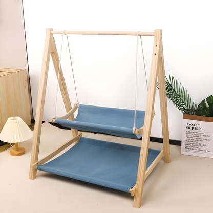 All-Season Indoor Cat Swing Hammock Bed