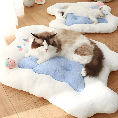 Plush Cotton Pet Bed for Cozy Comfort