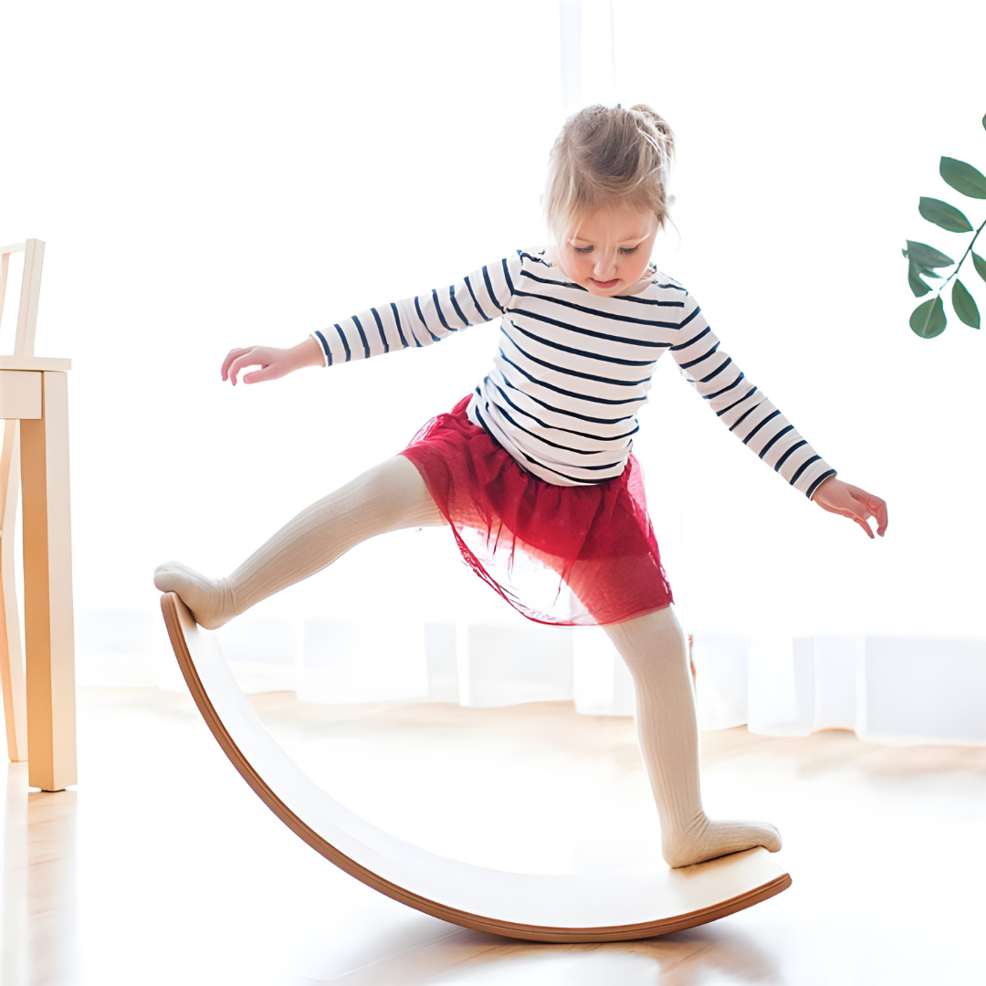 Curved Wooden Multi-Function Balance Board