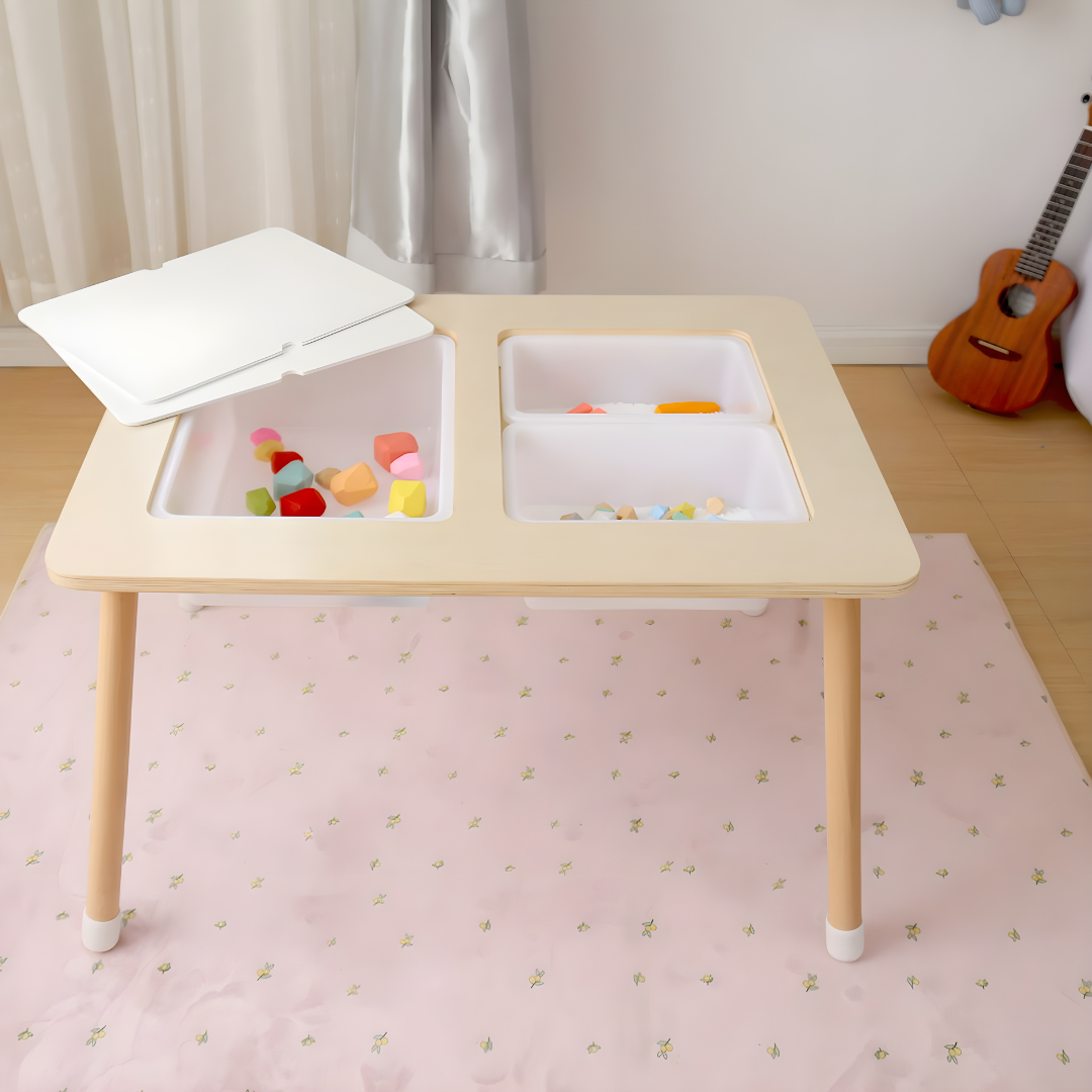 Montessori Birch Wooden Sensory Multi-Activity Table