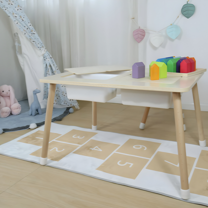 Montessori Birch Wooden Sensory Multi-Activity Table