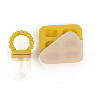 Eco-Friendly Silicone Ice Cube and Pacifier Set