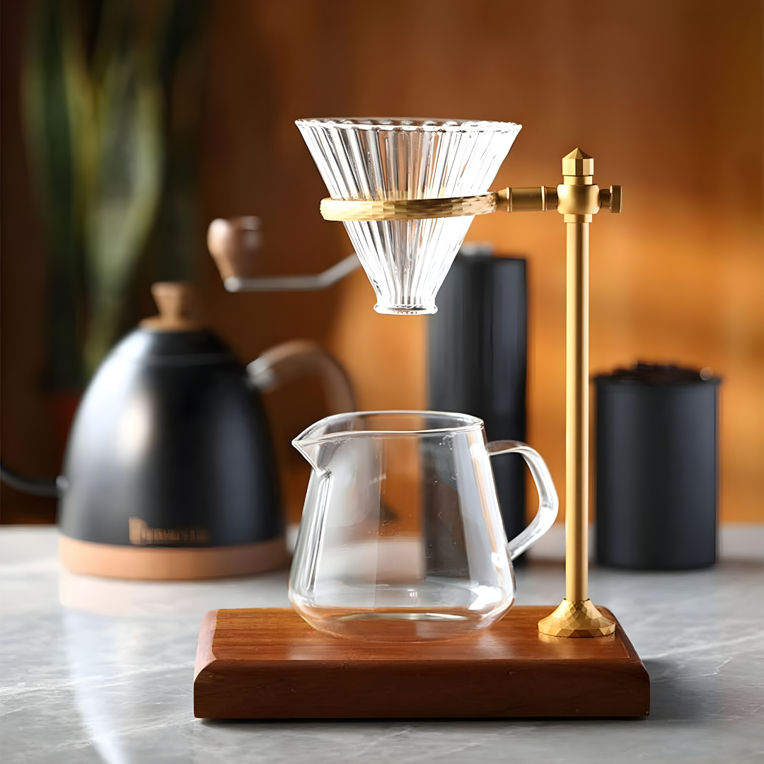 Premium Adjustable Pour-Over Coffee Dripper Stand Set