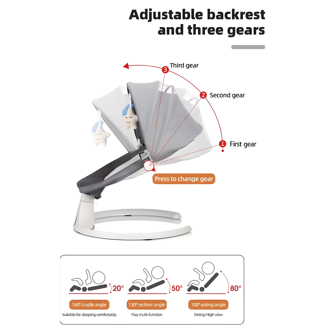 Modern Bluetooth Electric Baby Swing Chair