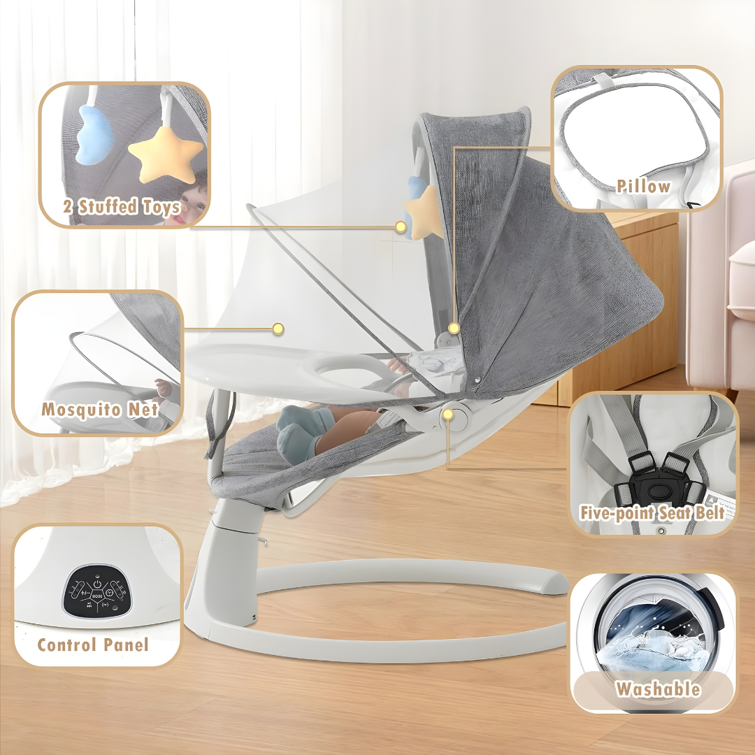 Modern Bluetooth Electric Baby Swing Chair