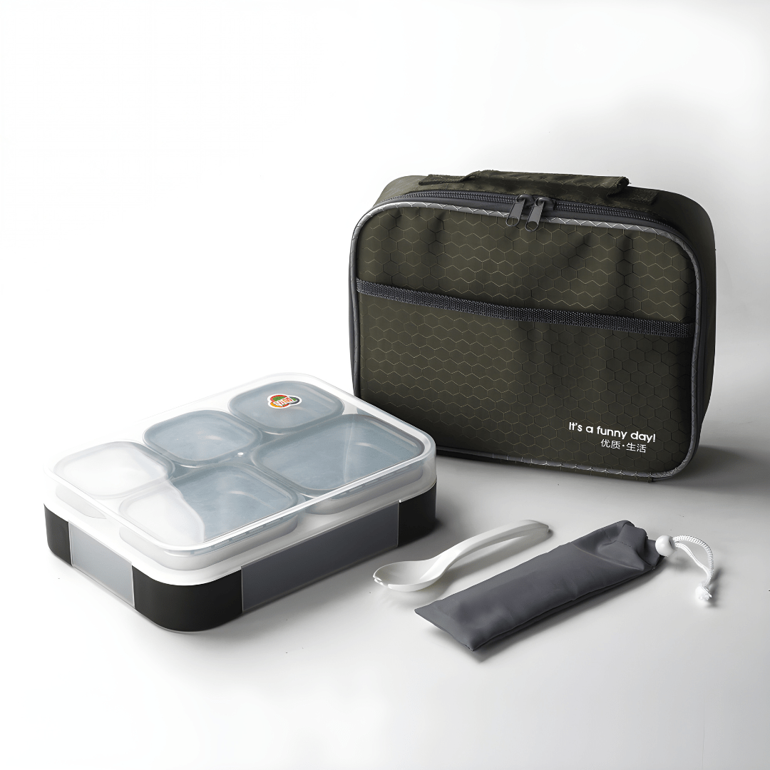 Premium Stainless Steel 5-Compartment Lunchbox | Lebanon