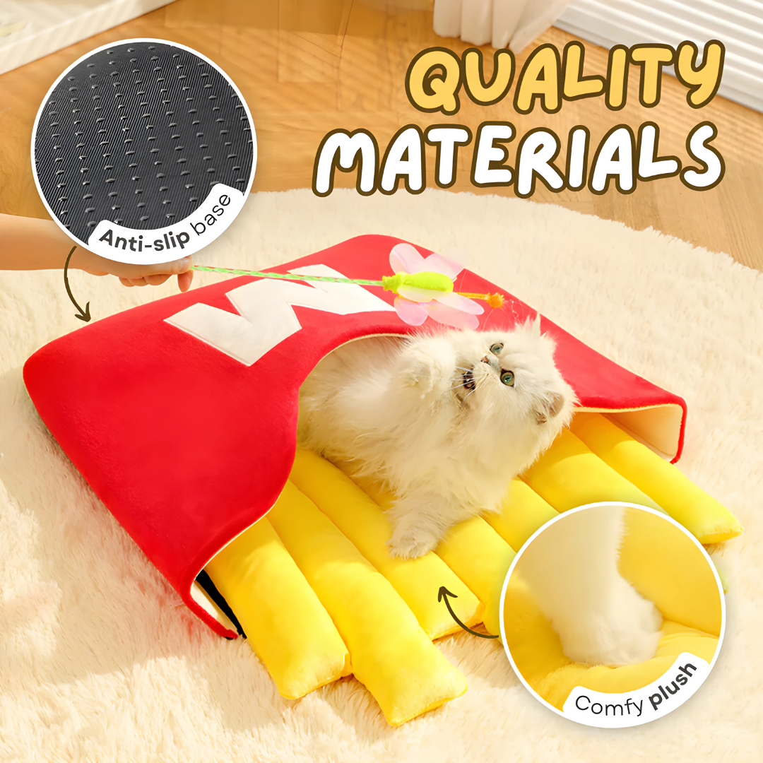 French Fries Plush Pet Bed