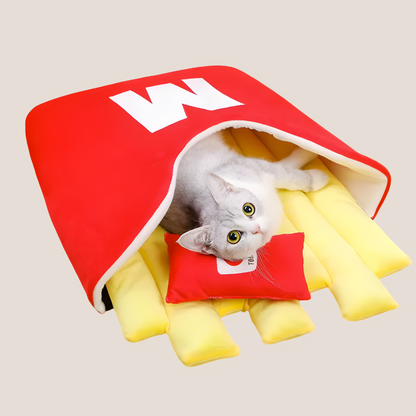 French Fries Plush Pet Bed